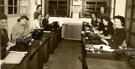 typekamer in 1946