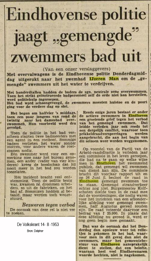 zwemmen aug 53 volkskrant 1953