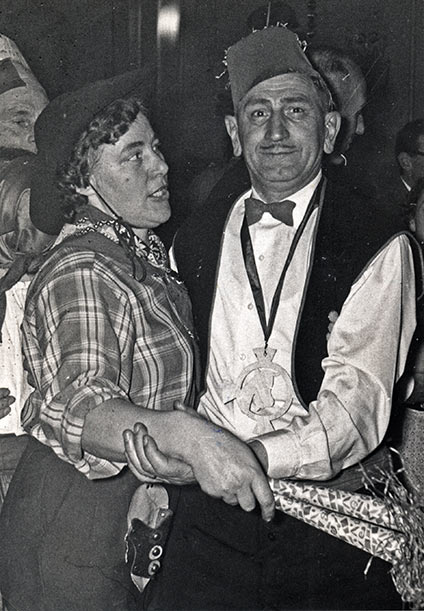 Dina Nagelkerke Thieu Mooren in 1962