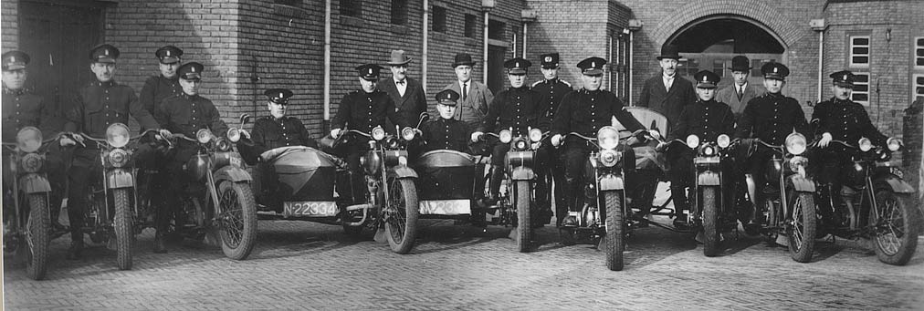 verkeersbrigade omstreeks 1930
