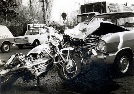 ongeval met Harley Davidson